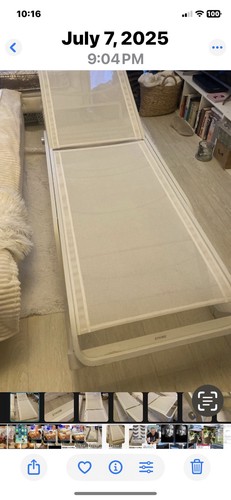 Sun lounger white - sun, frame